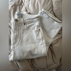 Abercrombie & Fitch White Denim Jeans